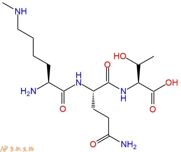 专肽生物产品H2N-Lys(Me)-Gln-Thr-OH