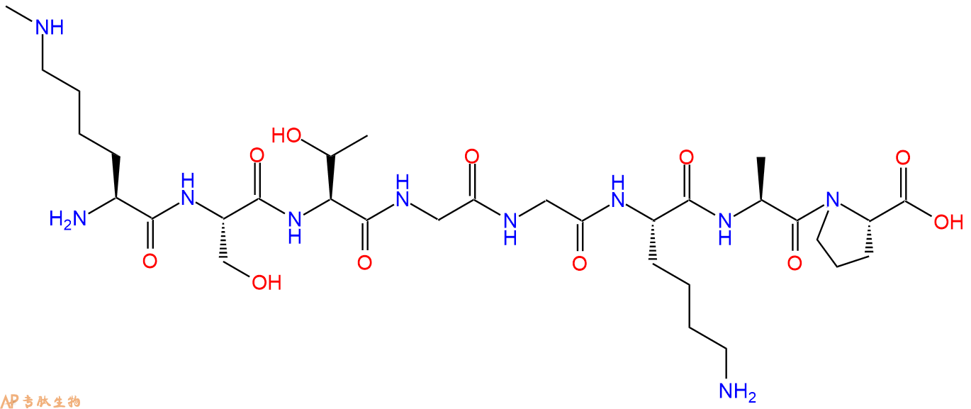 专肽生物产品H2N-Lys(Me)-Ser-Thr-Gly-Gly-Lys-Ala-Pro-OH