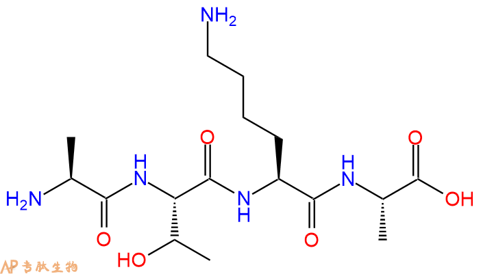 专肽生物产品H2N-Ala-Thr-Lys-Ala-OH