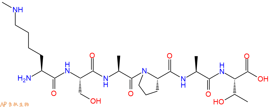 专肽生物产品H2N-Lys(Me)-Ser-Ala-Pro-Ala-Thr-OH