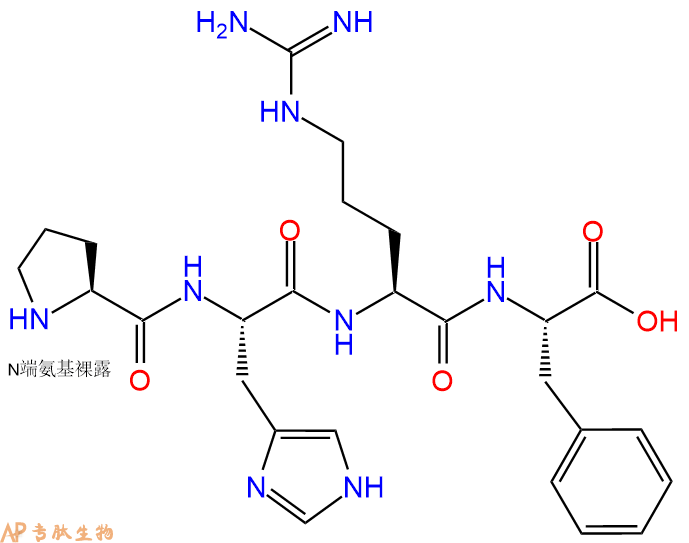 专肽生物产品H2N-Pro-His-Arg-Phe-OH
