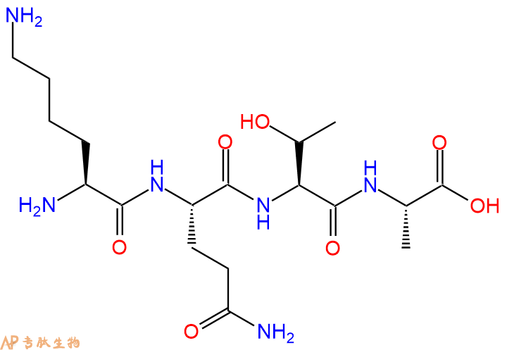 专肽生物产品H2N-Lys-Gln-Thr-Ala-OH