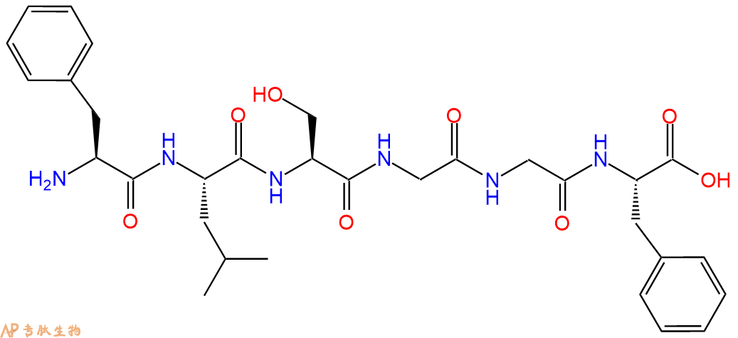 专肽生物产品H2N-Phe-Leu-Ser-Gly-Gly-Phe-OH