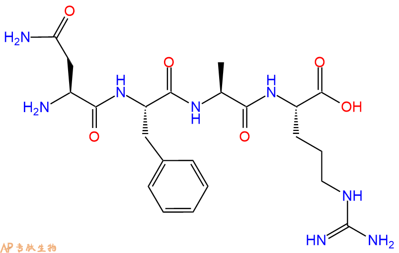 专肽生物产品H2N-Asn-Phe-Ala-Arg-OH
