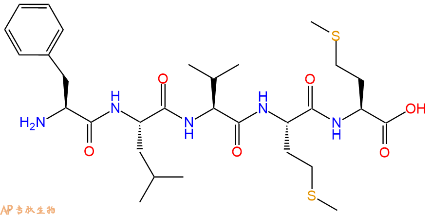专肽生物产品H2N-Phe-Leu-Val-Met-Met-OH