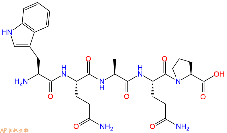 专肽生物产品H2N-Trp-Gln-Ala-Gln-Pro-OH