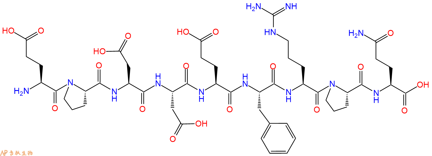 专肽生物产品H2N-Glu-Pro-Asp-Asp-Glu-Phe-Arg-Pro-Gln-OH