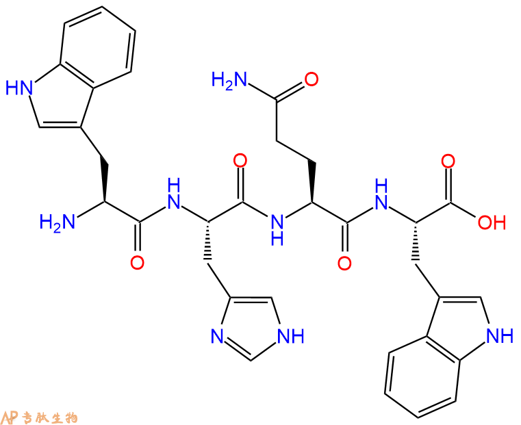专肽生物产品H2N-Trp-His-Gln-Trp-OH