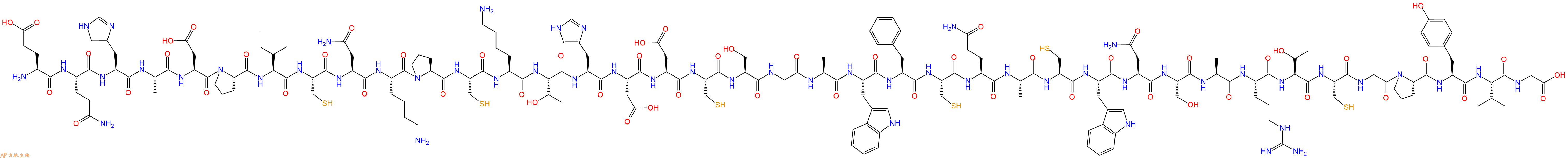 专肽生物产品H2N-Glu-Gln-His-Ala-Asp-Pro-Ile-Cys-Asn-Lys-Pro-Cys-Lys-Thr-His-Asp-Asp-Cys-Ser-Gly-Ala-Trp-Phe-Cys-Gln-Ala-Cys-Trp-Asn-Ser-Ala-Arg-Thr-Cys-Gly-Pro-Tyr-Val-Gly-OH