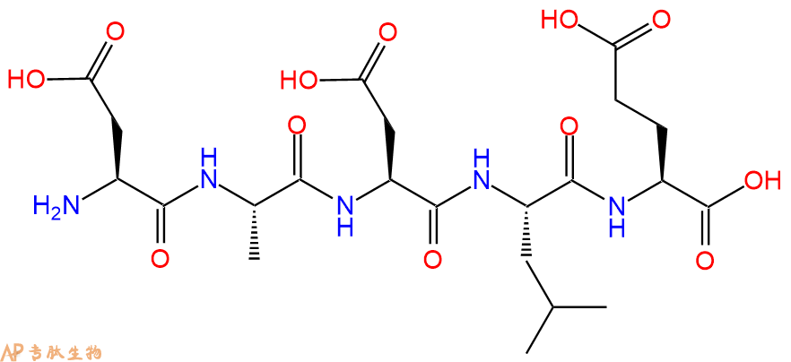 专肽生物产品H2N-Asp-Ala-Asp-Leu-Glu-OH