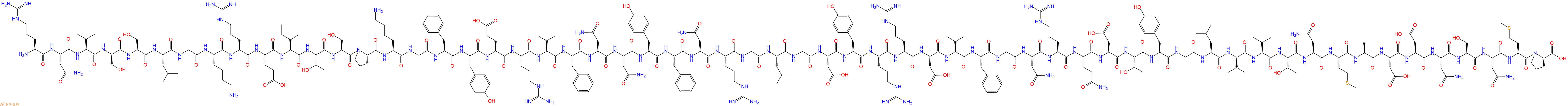 专肽生物产品H2N-Arg-Asn-Val-Ser-Ser-Leu-Gly-Lys-Arg-Glu-Ile-Thr-Ser-Pro-Lys-Gly-Phe-Tyr-Glu-Arg-Ile-Phe-Asn-Asn-Tyr-Phe-Asn-Arg-Gly-Leu-Gly-Asp-Tyr-Arg-Arg-Asp-Val-Phe-Gly-Asn-Arg-Gln-Asp-Thr-Tyr-Gly-Leu-Val-Val-Thr-Asn-Met-Ala-Asp-Asp-Asn-Ser-Asn-Met-Pro-OH