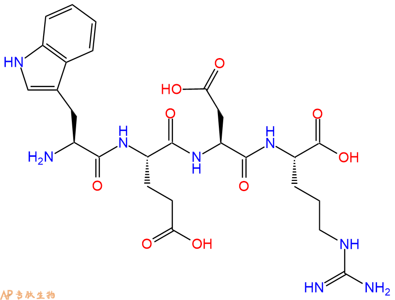 专肽生物产品H2N-Trp-Glu-Asp-Arg-OH