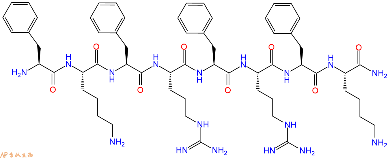 专肽生物产品H2N-Phe-Lys-Phe-Arg-Phe-Arg-Phe-Lys-NH2