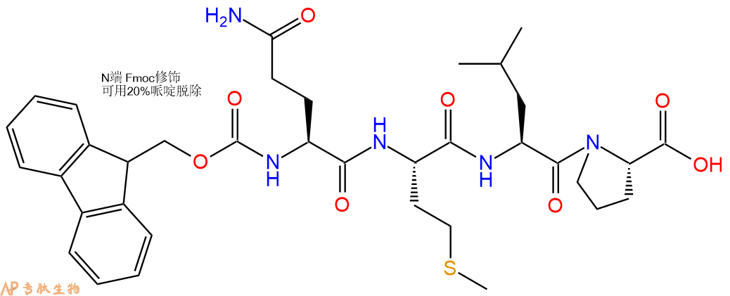 专肽生物产品Fmoc-Gln-Met-Leu-Pro-OH