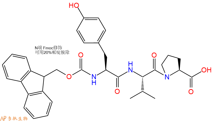 专肽生物产品Fmoc-Tyr-Val-Pro-OH