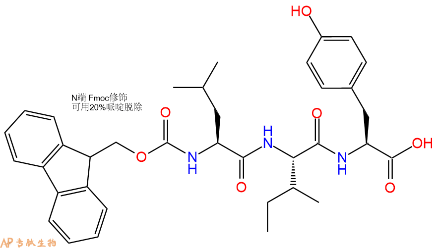 专肽生物产品Fmoc-Leu-Ile-Tyr-OH