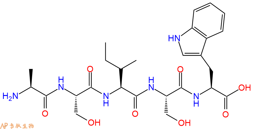 专肽生物产品H2N-Ala-Ser-Ile-Ser-Trp-OH