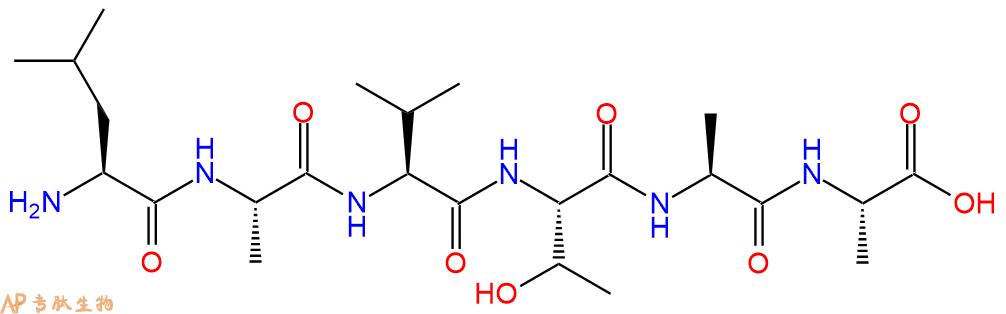 专肽生物产品H2N-Leu-Ala-Val-Thr-Ala-Ala-OH
