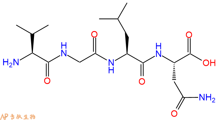 专肽生物产品H2N-Val-Gly-Leu-Asn-OH
