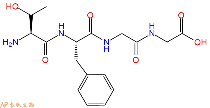 专肽生物产品H2N-Thr-Phe-Gly-Gly-OH