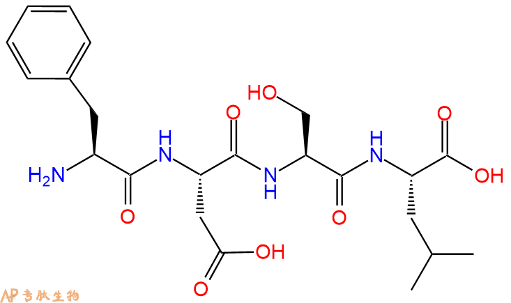 专肽生物产品H2N-Phe-Asp-Ser-Leu-OH