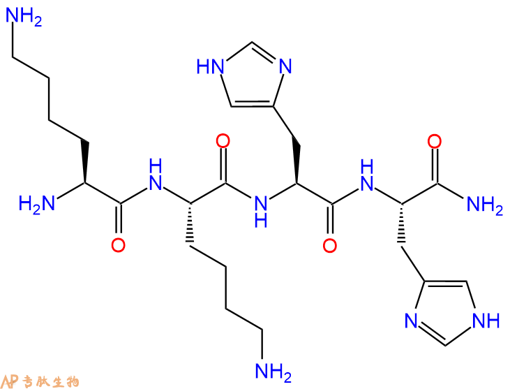 专肽生物产品H2N-Lys-Lys-His-His-NH2