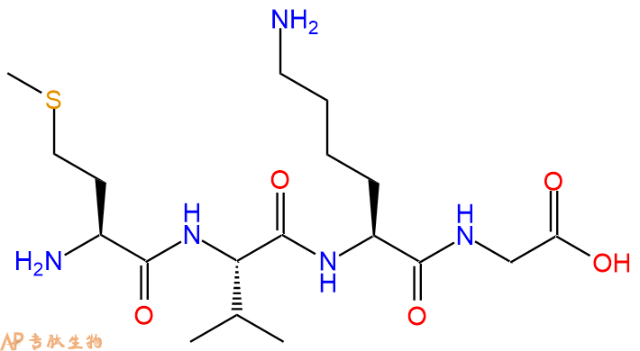 专肽生物产品H2N-Met-Val-Lys-Gly-OH