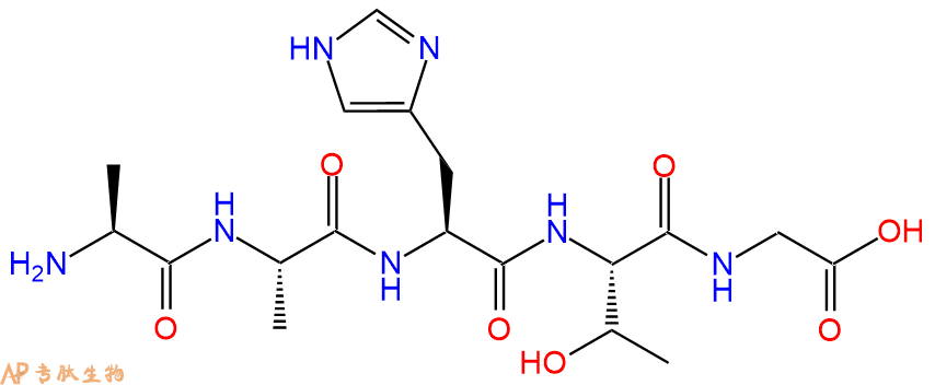 专肽生物产品H2N-Ala-Ala-His-Thr-Gly-OH