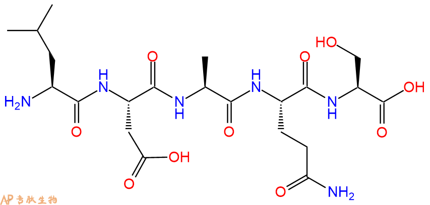 专肽生物产品H2N-Leu-Asp-Ala-Gln-Ser-OH