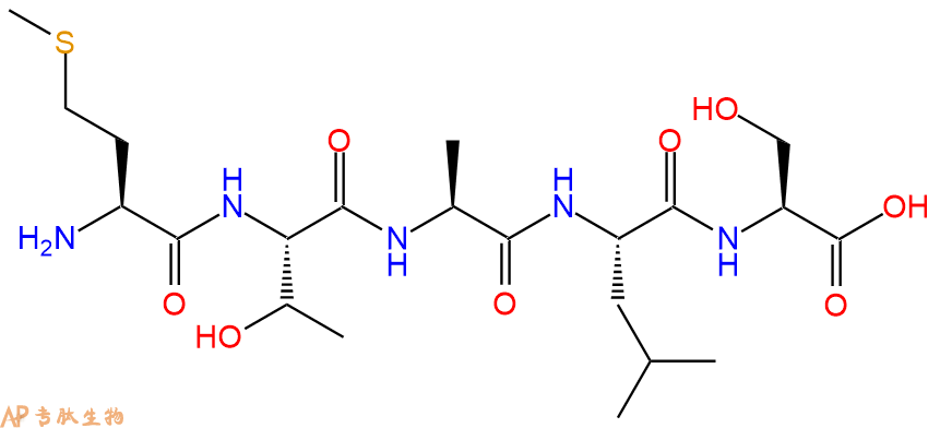 专肽生物产品H2N-Met-Thr-Ala-Leu-Ser-OH