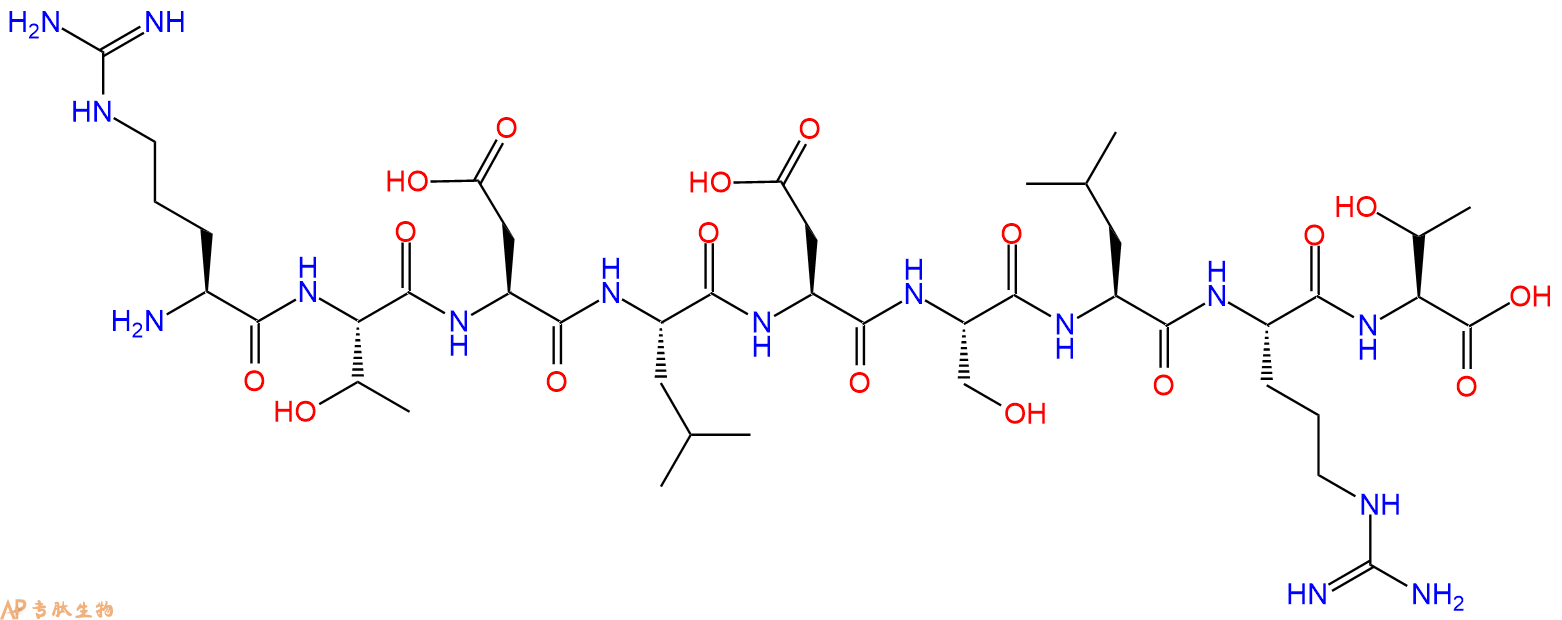 专肽生物产品H2N-Arg-Thr-Asp-Leu-Asp-Ser-Leu-Arg-Thr-OH