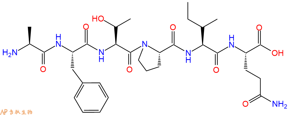 专肽生物产品H2N-Ala-Phe-Thr-Pro-Ile-Gln-OH