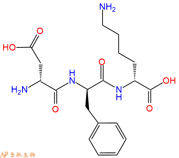 专肽生物产品H2N-DAsp-DPhe-DLys-OH