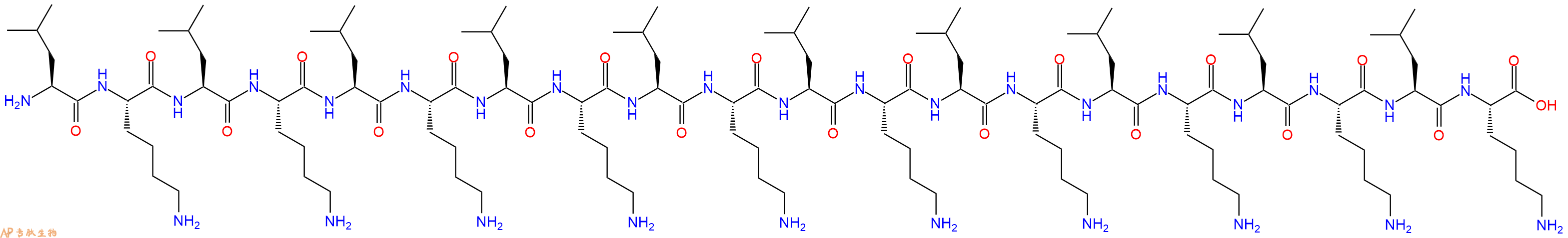 专肽生物产品H2N-Leu-Lys-Leu-Lys-Leu-Lys-Leu-Lys-Leu-Lys-Leu-Lys-Leu-Lys-Leu-Lys-Leu-Lys-Leu-Lys-OH