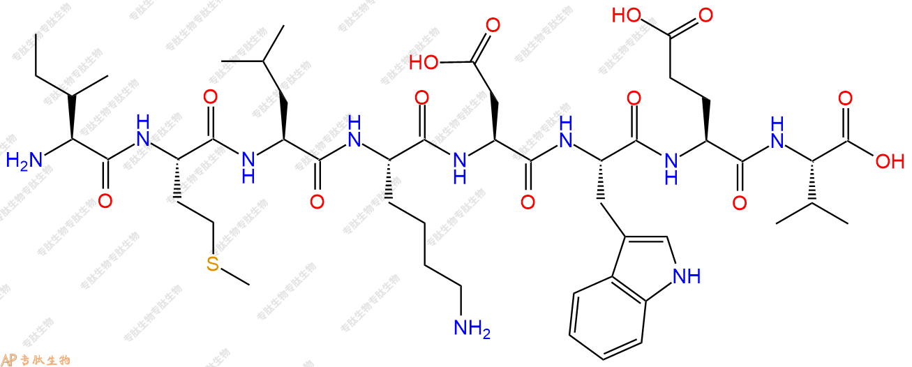 专肽生物产品H2N-Ile-Met-Leu-Lys-Asp-Trp-Glu-Val-OH