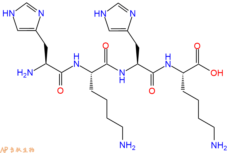 专肽生物产品H2N-His-Lys-His-Lys-OH