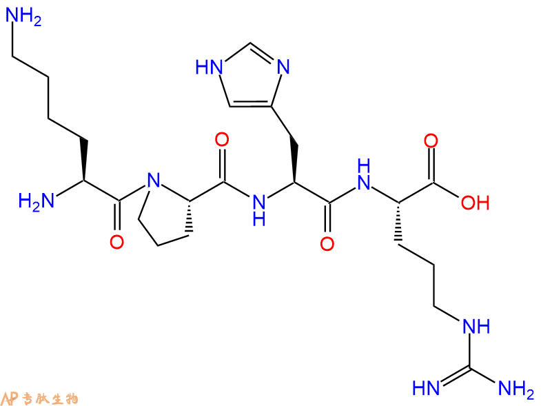 专肽生物产品H2N-Lys-Pro-His-Arg-OH