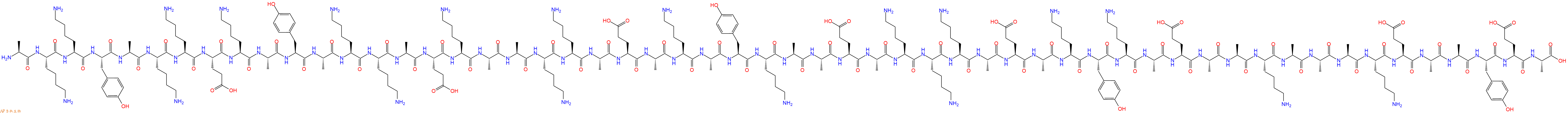 专肽生物产品H2N-Ala-Lys-Lys-Tyr-Ala-Lys-Lys-Glu-Lys-Ala-Tyr-Ala-Lys-Lys-Ala-Glu-Lys-Ala-Ala-Lys-Lys-Ala-Glu-Ala-Lys-Ala-Tyr-Lys-Ala-Ala-Glu-Ala-Lys-Lys-Lys-Ala-Glu-Ala-Lys-Tyr-Lys-Ala-Glu-Ala-Ala-Lys-Ala-Ala-Ala-Lys-Glu-Ala-Ala-Tyr-Glu-Ala-OH