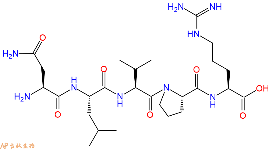 专肽生物产品H2N-Asn-Leu-Val-Pro-Arg-OH