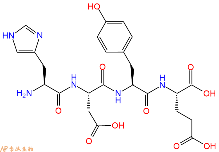 专肽生物产品H2N-His-Asp-Tyr-Glu-OH
