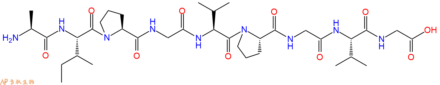 专肽生物产品H2N-Ala-Ile-Pro-Gly-Val-Pro-Gly-Val-Gly-OH