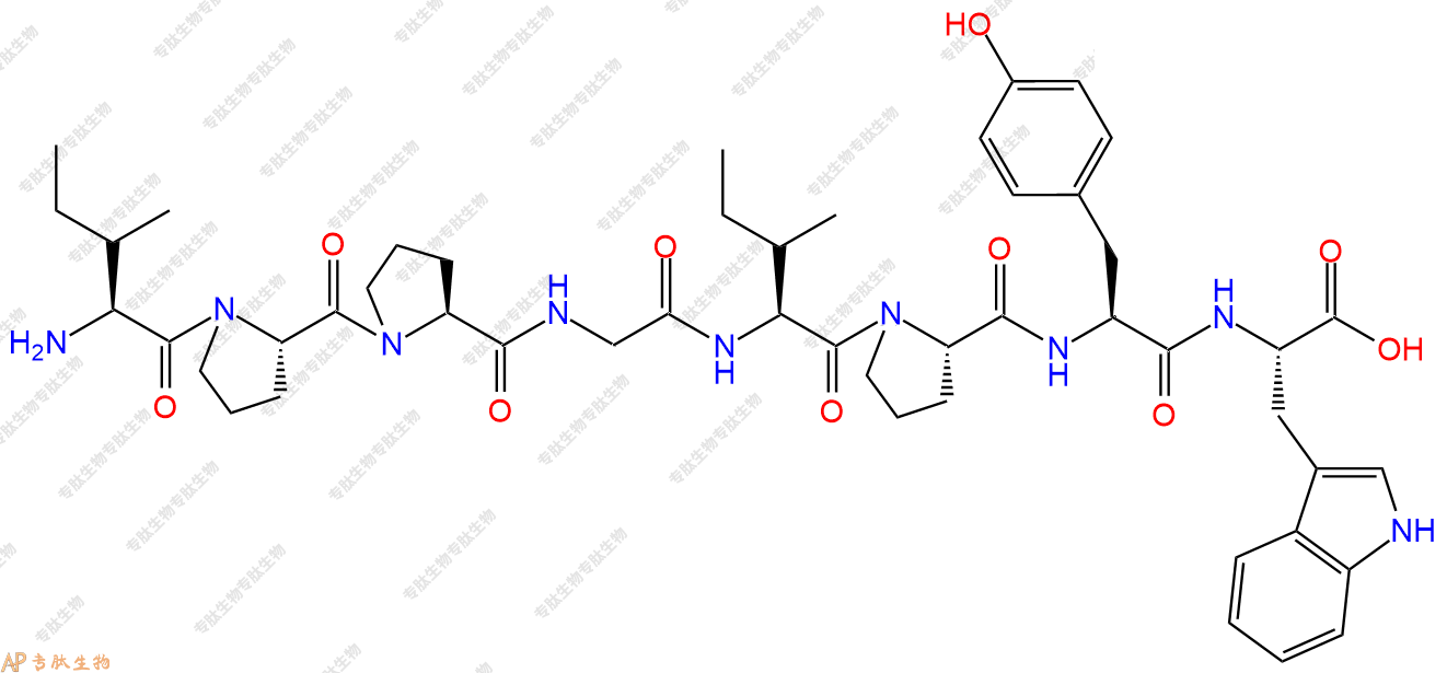 专肽生物产品H2N-Ile-Pro-Pro-Gly-Ile-Pro-Tyr-Trp-OH