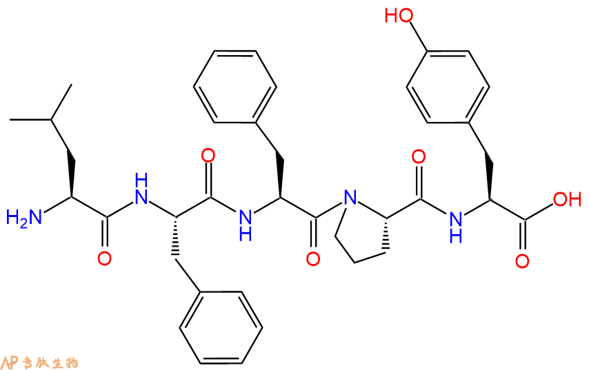 专肽生物产品H2N-Leu-Phe-Phe-Pro-Tyr-OH