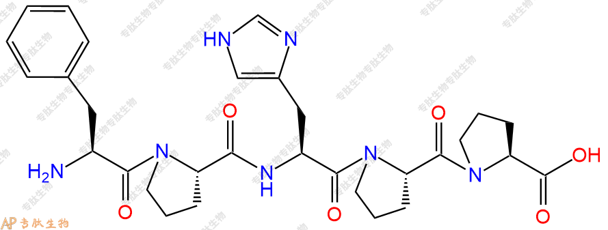 专肽生物产品H2N-Phe-Pro-His-Pro-Pro-OH