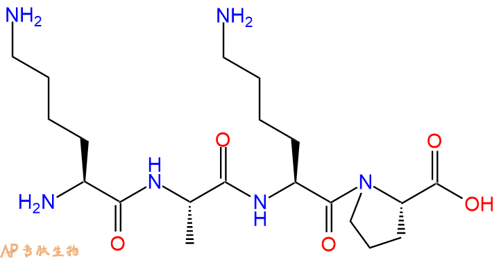专肽生物产品H2N-Lys-Ala-Lys-Pro-OH