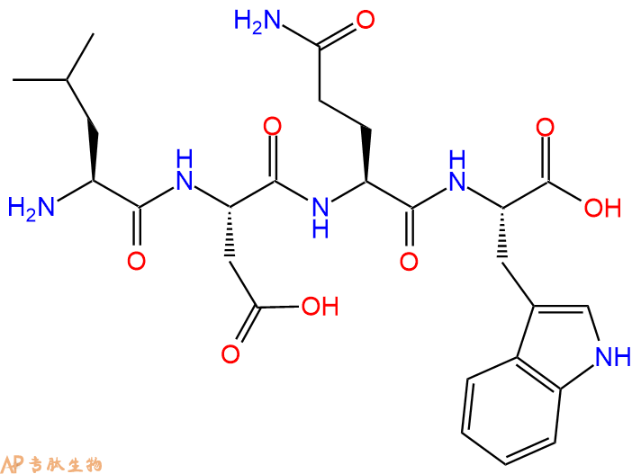 专肽生物产品H2N-Leu-Asp-Gln-Trp-OH