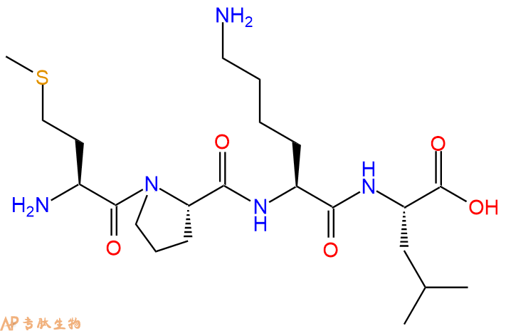 专肽生物产品H2N-Met-Pro-Lys-Leu-OH