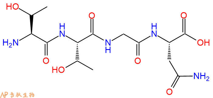专肽生物产品H2N-Thr-Thr-Gly-Asn-OH