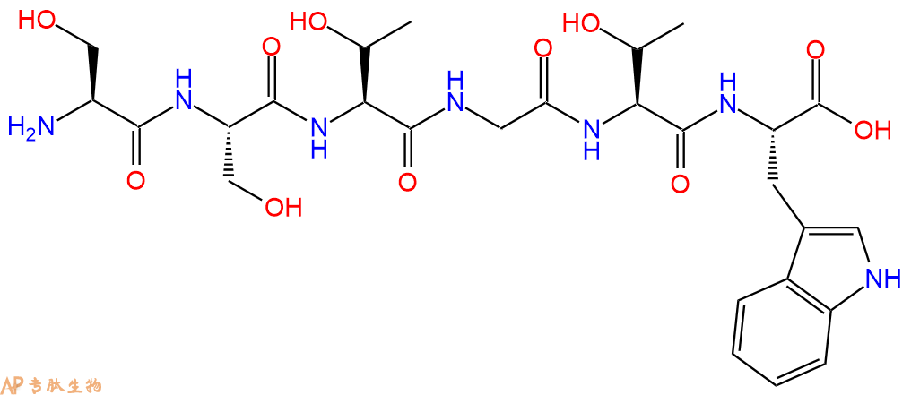 专肽生物产品H2N-Ser-Ser-Thr-Gly-Thr-Trp-OH
