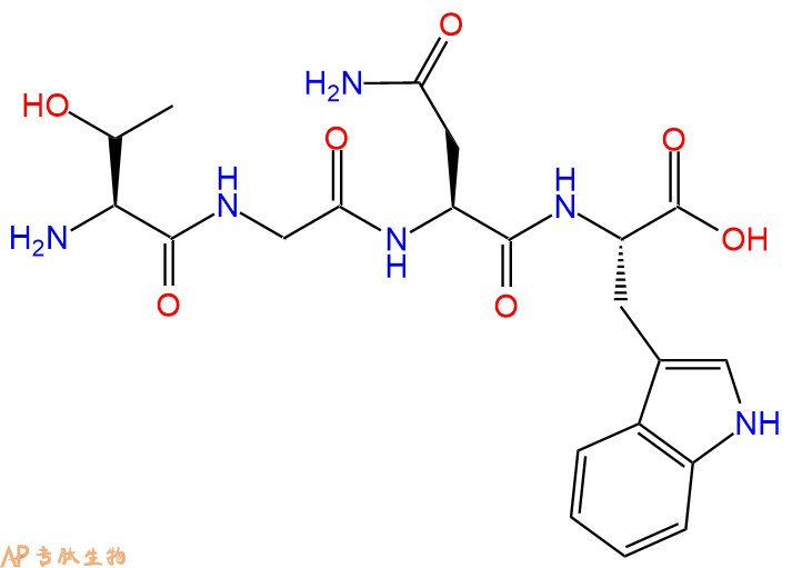 专肽生物产品H2N-Thr-Gly-Asn-Trp-OH